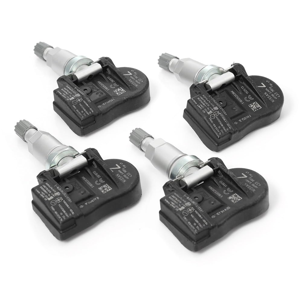 Ensemble de capteurs de pression des pneus de voiture 4 pièces, for Nissan, for Infiniti, kits de système de surveillance de la pression des pneus TPMS de voiture OEM 40700-3JA0A 40700-3JA0B C