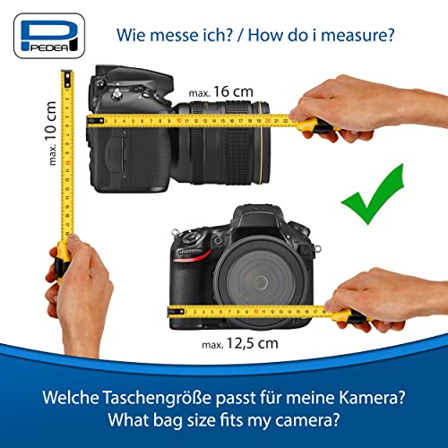 Pedea Borsa Per Macchina Fotografica *Fashion* Verde 17 X 20 X 13 Cm (Lxhxp) - Borsa Per Fotocamera Reflex - Borsa Per Macchina Fotografica Grande - Borsa A Tracolla - Fotocamera Di Sistema - 5