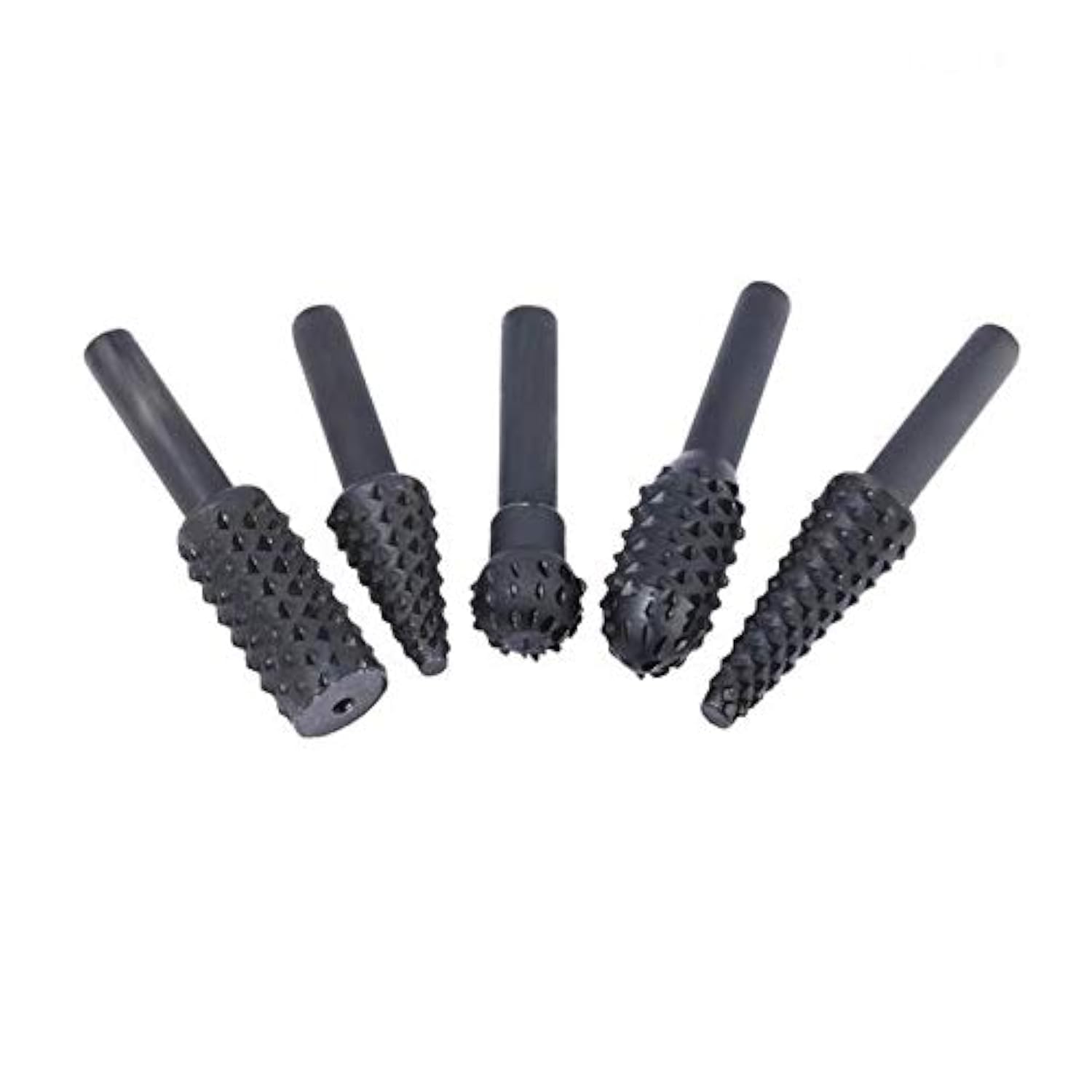 5pcs Steel Rotary Rasp File 1/4 Shank Rotary Craft Files Rasp Burrs Wood Bits Grinding Power Woodworking Hand Tool