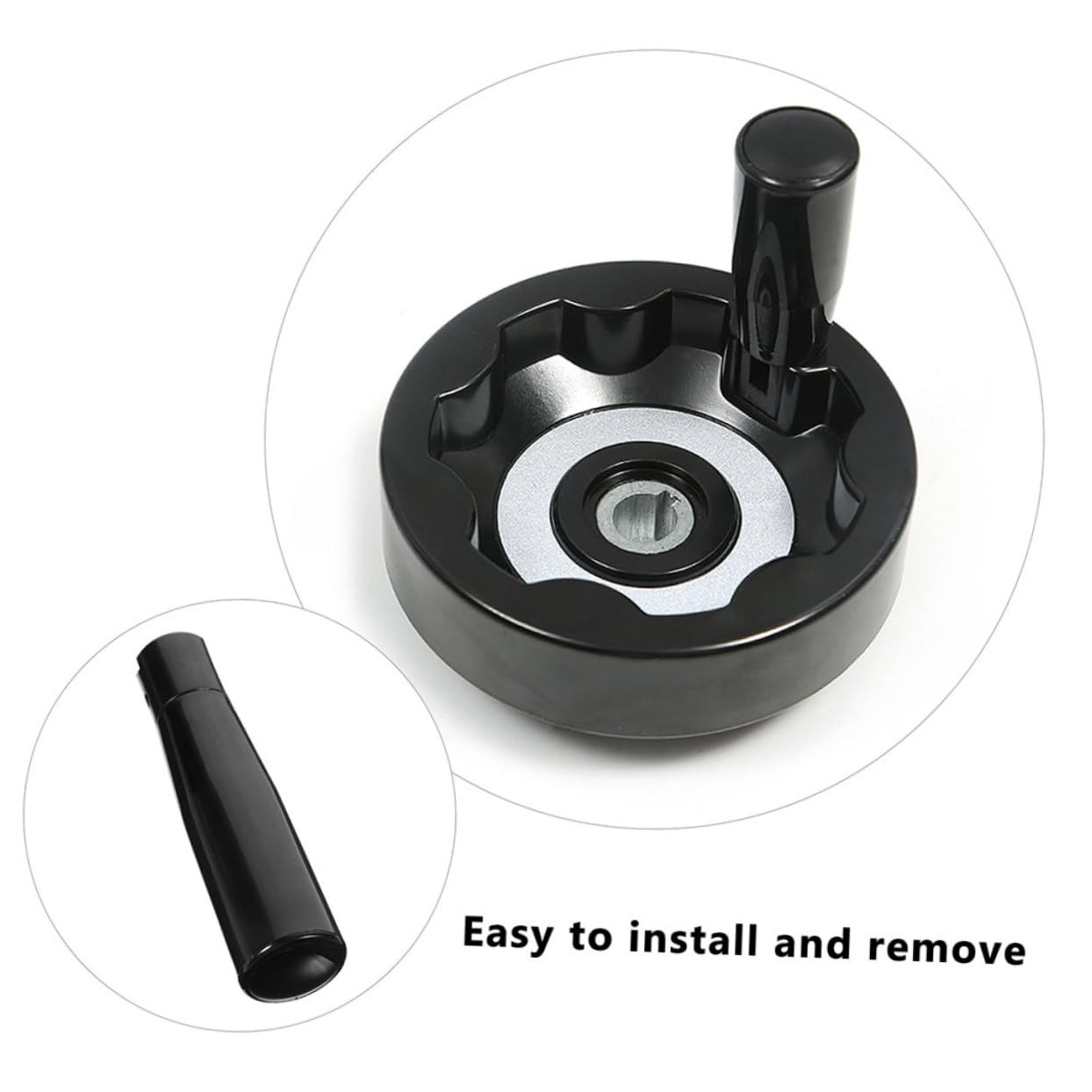 VILLFUL 2pcs Machine Tool Folding Handle Jigs Handwheel Grip Rotating Handles Revolving Machine Handle Rotary Handle Rotating Handle Grip Revolving Handle Handwheel Handle Grip Bakelite