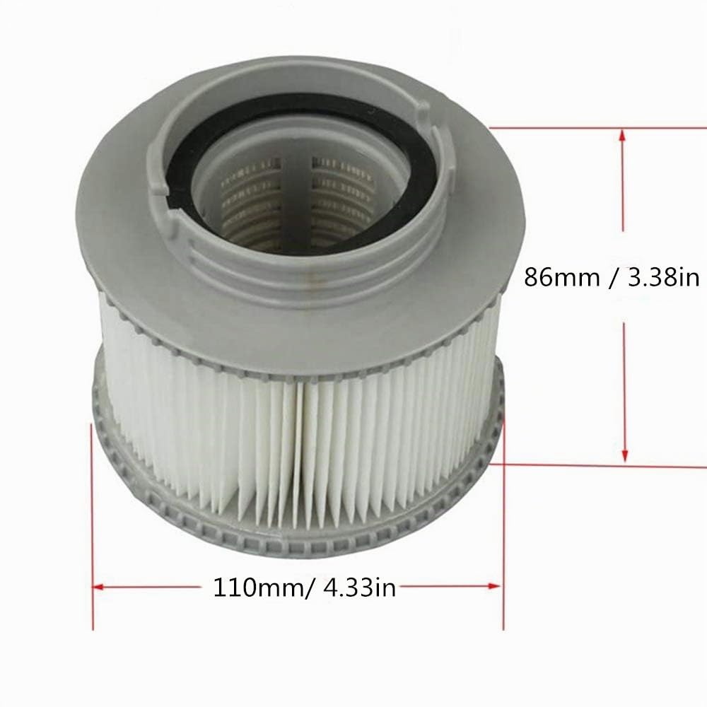 Lot de 4/8 Cartouches filtrantes de Rechange pour Bubble Spa (Version améliorée 2020 pour s'adapter à Tous Les modèles (4 Pcs)