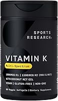 Vista 11 de 100 Microgramos de la vitamina K2 (como MK7) con aceite de coco orgánico para una mejor absorción, con MenaQ7 clínicamente probada y formulado sin