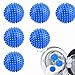 Balles de Séchage Lavage, 6 Pièces Balles de Sèche-Linge, Boule de Lavage, Boules de Séchage, Accélérer le Séchage des Vêtements, Adapté au Nettoyage des Vêtements Ménagers (Bleu)