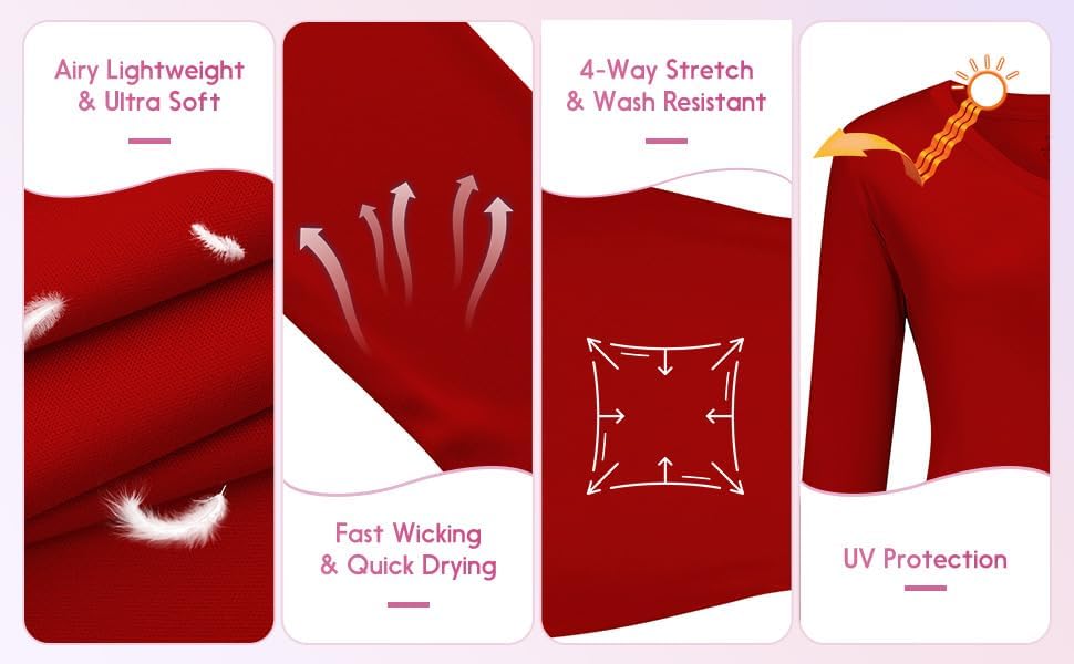 Opna Women's Long Sleeve Moisture Wicking Athletic Shirts Dry Fit Workout Tops for Women - Image 7