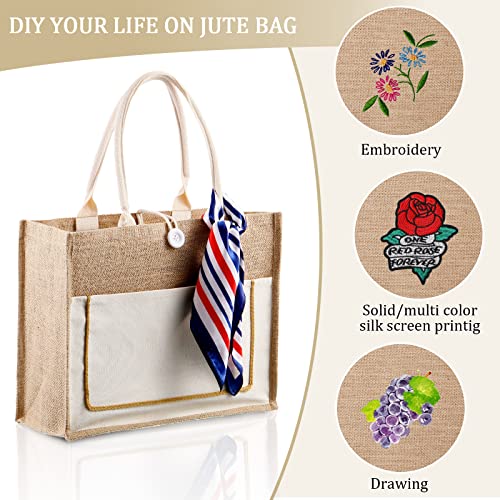 Reginary-8-Pcs-Burlap-Tote-Bags-Bulk-Large-Jute-Tote-Bags-with-Handles-Reusable-Canvas-Gift-Bags-for-Wedding-Travel