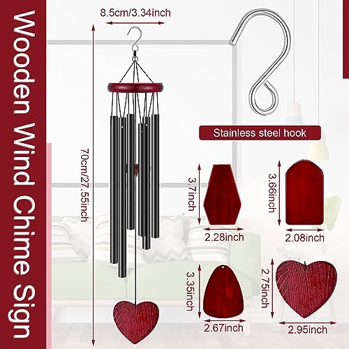 Carillon éolien pour perte d'un être cher, cadeau de condoléances doux - 3