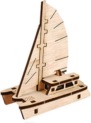 Kit de modelo de madera de escritorio Run! Velero Catamarán / YG861-24