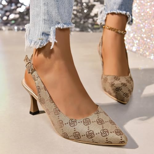 Women's Fashionable Buckle Embellished Hollow Heels4