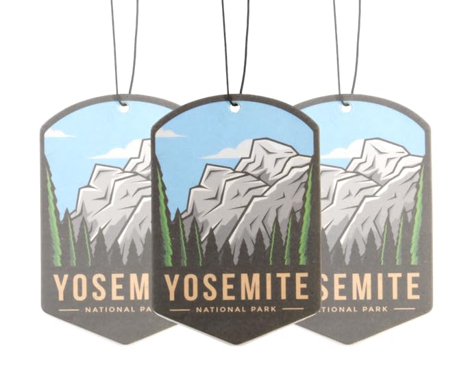 Image of Outdoor Adventure Car Air Freshener 3 Pack Scented With Premium Oils By Fresh Fresheners (Yosemite National Park)