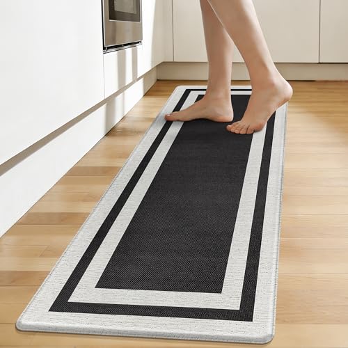 Tapetes de cocina antifatiga con espuma viscoelástica acolchada e impermeable 2