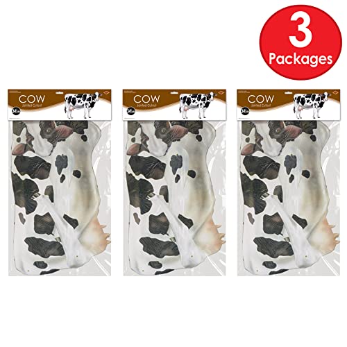 Beistle Set of 3 Jointed Cow Photo Prop Backdrops, 35"- Western Wall Decoration, Holstein Farm Animal Barnyard Party Cut Outs by Beistle - Used condition - Image 5