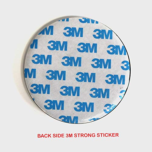 Image of S2S 3D 8 cm Chrome Sticker Emblem Badge for Cars and Bikes (Advocate, Round)