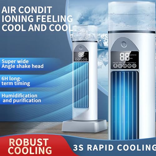 Ventilateur à vitesse réglable Teksome avec télécommande pour rafraîchir une pièce - 4