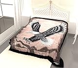 Solaron King Flying Eagle Korean Mink Blanket blk