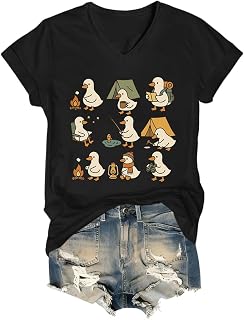 Goose Camping Shirt Funny Cute Goose Camping T-Shirt, Camping Lover Tee for Men Women
