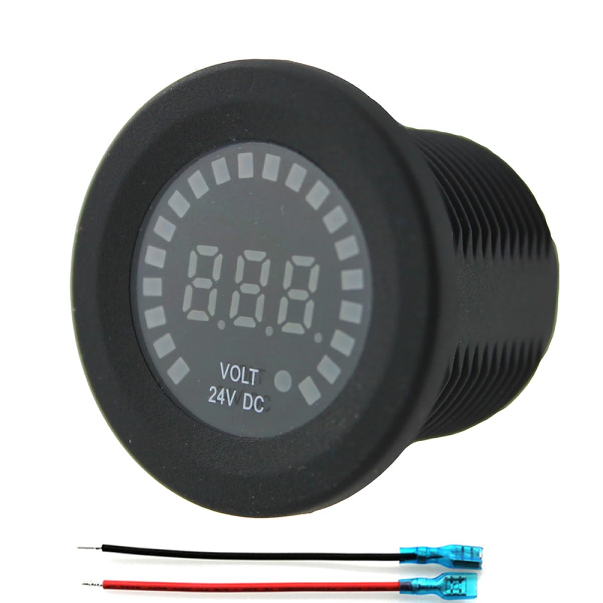 CHILDWEET Mini Voltímetro Digital Led De Voltímetro Para Coche y Motocicleta Medición Antirretroceso