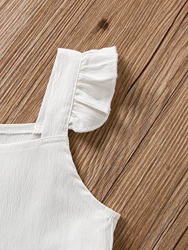 COZYEASE Girls' Color Block Ruffle Trim Sleeveless High Waist Flared Long Cami Dress3