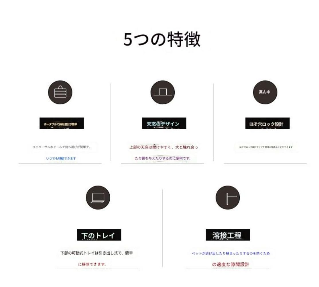 Amazon.co.jp: 犬用ケージ 金属製 大型犬 中型犬 折りたたみ 組立簡単