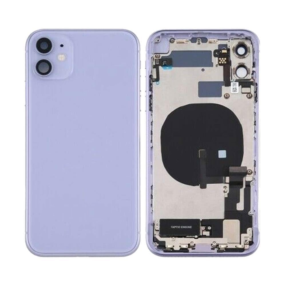 AUTOGSM Compatible avec Coque de Réparation Complète Aftermarket (PIEC) Apple iPhone 11 Mauve