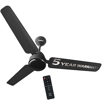 Impex BLDC Ceiling Fan ATOM 28 5 Star Rated Ceiling Fans for Home with Remote Control | Upto 65% Energy Saving High Speed Fan Having 5 Years Warranty (Smoke Brown)