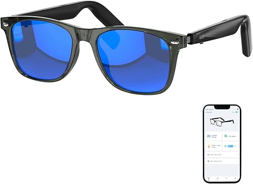 Miniatura 11 de Gafas de IA para hombres y mujeres, lentes inteligentes con tecnología ChatGPT, traducción AI en tiempo real con 107 idiomas, reproducción de música