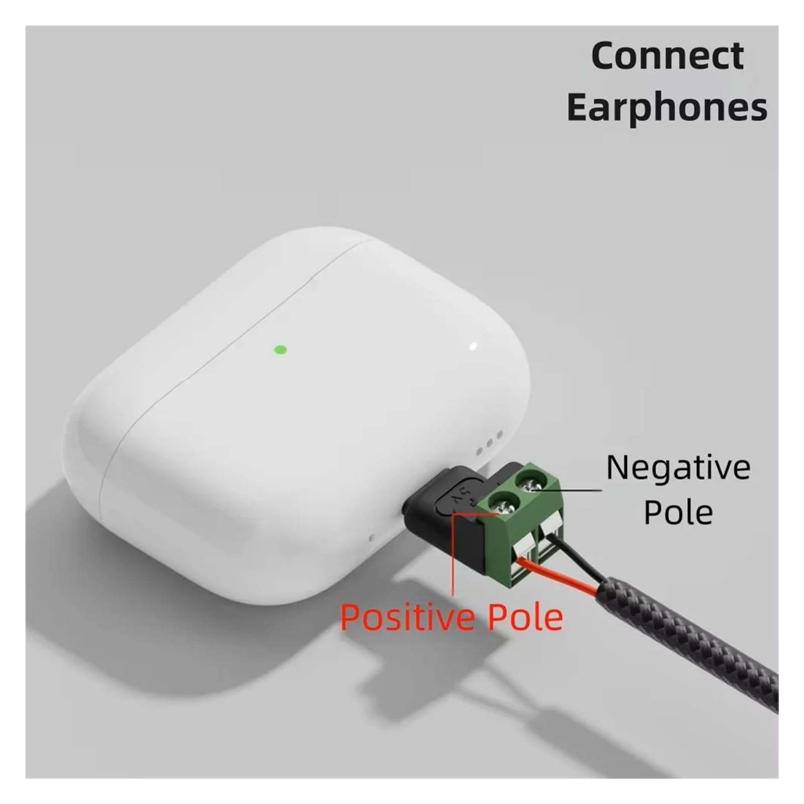 USB C/Micro Female to 2 Pin Screw Terminal 5 V Solderless Adapter (C-Female PowerTaking)