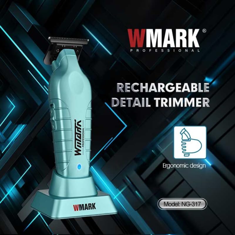 WMARK NG-317 Trimmer with dimensions and packaging details