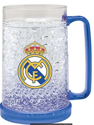 Real Madrid FC Freezer Mug - Freezer Tankard - Official Real Madrid Product - Great for Club Fans - Men and Women Love This Mug