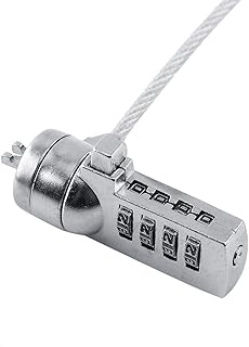 Laptop Theft Deterrent Laptop Combination Security Lock Cable 4-Digit Laptop Lock Cable Chain Theft Deterrent Digit Password Lock Safe for Notebooks Desktops