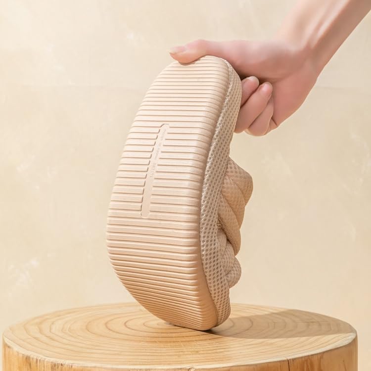 Summer House Slippers for Women Indoor Japanese Linen Slippers Comfort Cross Strap Open Toe House Shoes for Guests4