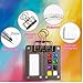 Tobios Watercolor Kit, Mini Watercolor Paint Set, with 8 Grid Wood Paint Palette, Sketchbook, Metal Clip, 12 Colors Portable Pocket Watercolour Travel Kit