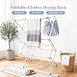 Foldable Clothes Drying Rack with 4 Hangers, 3-Tier Portable Extendable Laundry Drying Rack for Indoor Air Drying Clothing, 41"x29"x14"