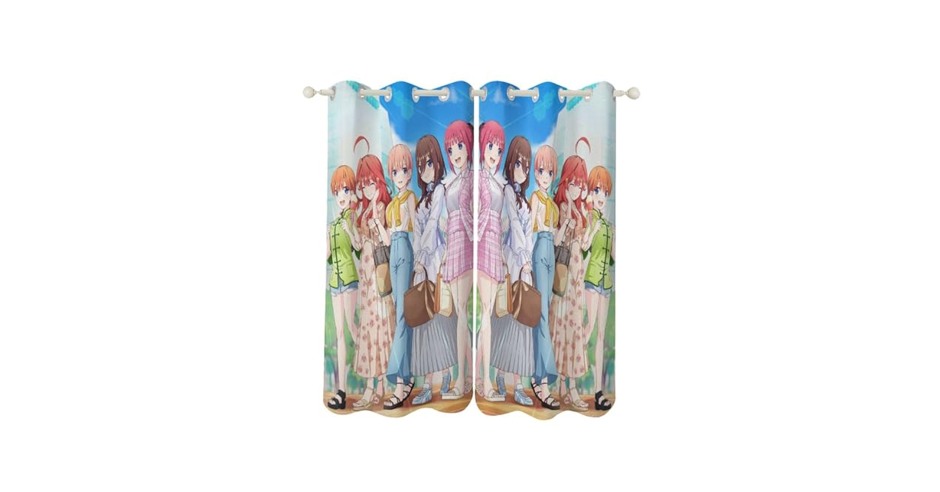 Amazon｜五等分の花嫁 カーテン 遮光 可愛い 遮光カーテン