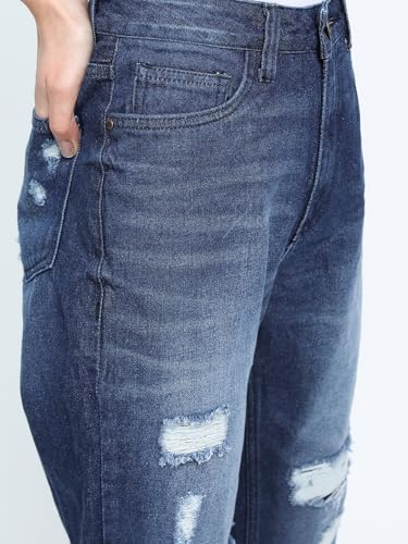 Image of Tokyo Talkies Women's Straight Fit Regular Mid-Rise Jeans Pant