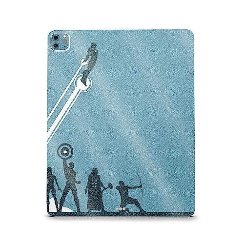 Image of MightySkins Carbon Fiber Skin Compatible with Apple iPad Pro 12.9 inch M2 6th Gen (2022) Full Wrap Kit - Super Squad | Protective, Durable Textured Carbon Fiber Finish | Easy to Apply | Made in The USA