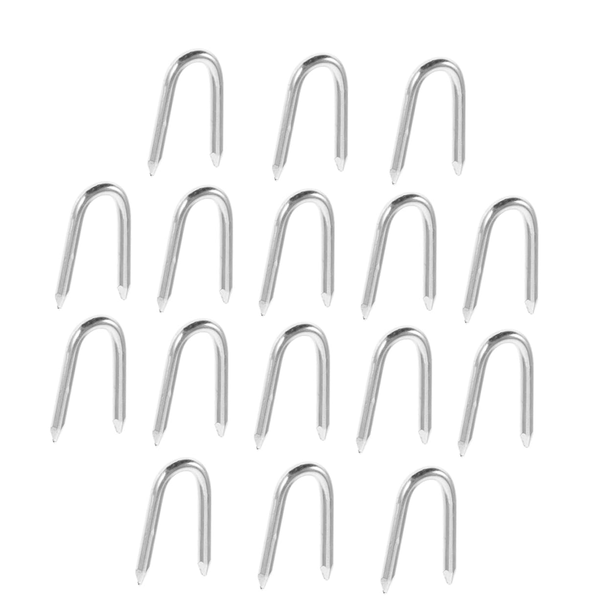 200pcs U-Shaped Fence Nails Fencing Staples for Securely Fastening Wire Mesh and Chicken Easy Installation for Garden and Farm Use