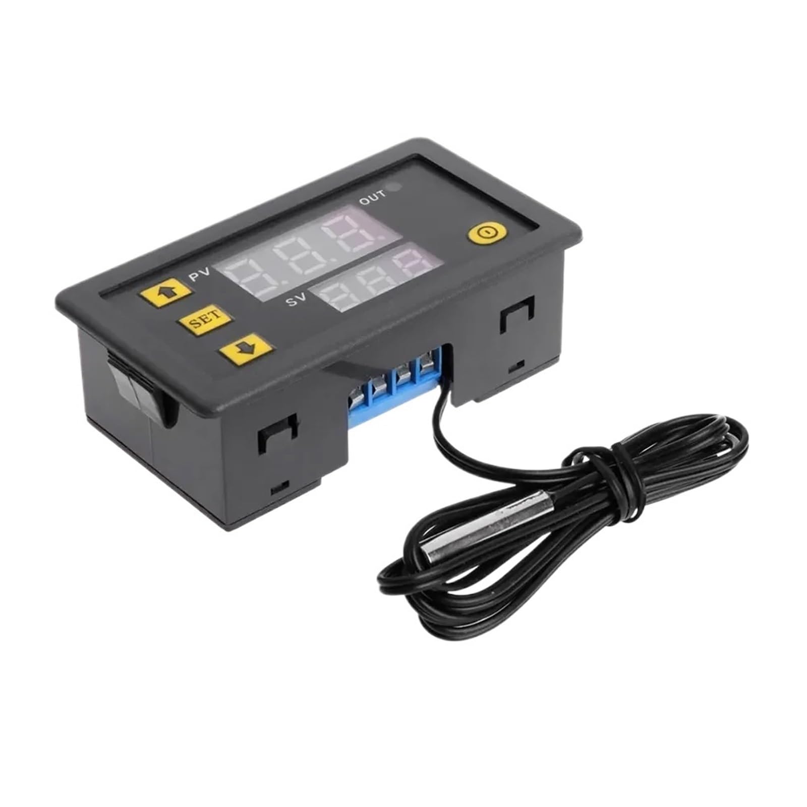 W3230 12V 24V AC110-220V Probe Line 20A Digital Temperature Control LED Display Thermostat with Heat/Cooling Control Instruments(DC24V)