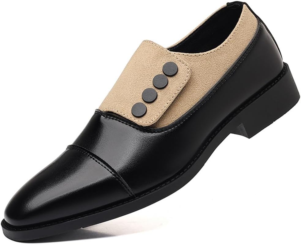 Men's Dress Suede Loafers - Slip-on Business Formal Shoes