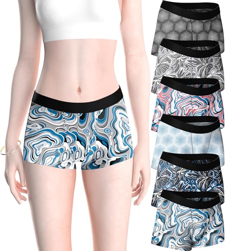 Image of Sexy Basics Women's Boy Short Boxer Briefs | Ultra Soft | Boyleg Trunks | Multi Pack Colors