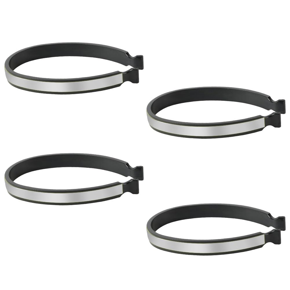 Flintronic 4 Pezzi Clip per Pantaloni da Bicicletta Riflettenti, Fasce di Sicurezza per Caviglie