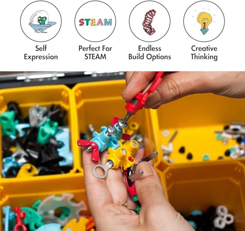 Image of The Off Bits Educational STEM Toys for 6+: Robot Toy Building Sets, 3-in-1 Engineering Kit for Boys and Girls, Build Your Own STEM Building Toys with Endless Possibilities (Educational Kit)