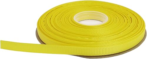 Miniatura 45 de Cinta de grogrén sólido de 25 yardas cada rollo, borde tejido 100% poliéster (3/4 pulgadas, verde)