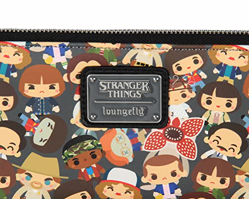 Loungefly Stranger Things Chibi Characters Simulated Leather Zip Around Wallet2