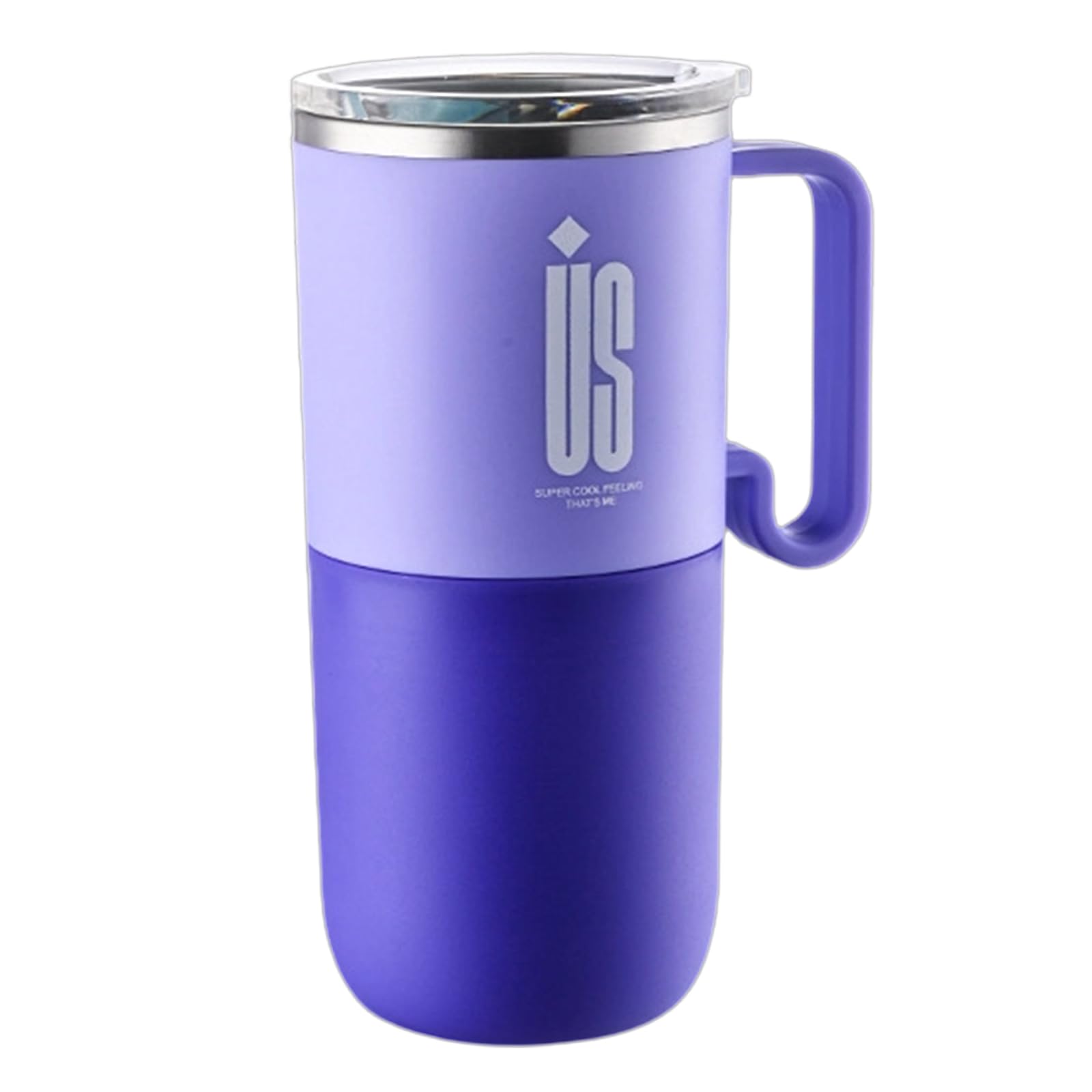 NVOQILIN Insulated 600ML Stainless Steel Coffee Cup with Lid Portable Drinkware Perfect for Offices or Outdoor Use Permanent Rustless Glass