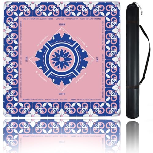 Mahjong Mat for Table,CUFURNIX 31.5''x31.5'' Non-Slip & Noise Reduction Mahjong