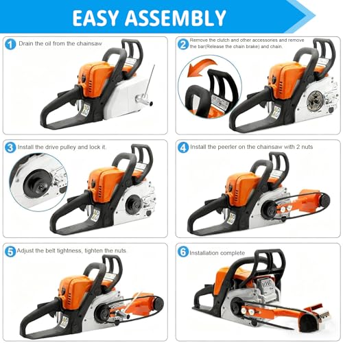 Yuezhongoo Log Peeler,Log Debarker Designed for Husqvarna and STIHL,As Chainsaw Debarker Attachmen,Efficient Wood Debarking Tool for Timber Processing by Yuezhongoo - Image 7