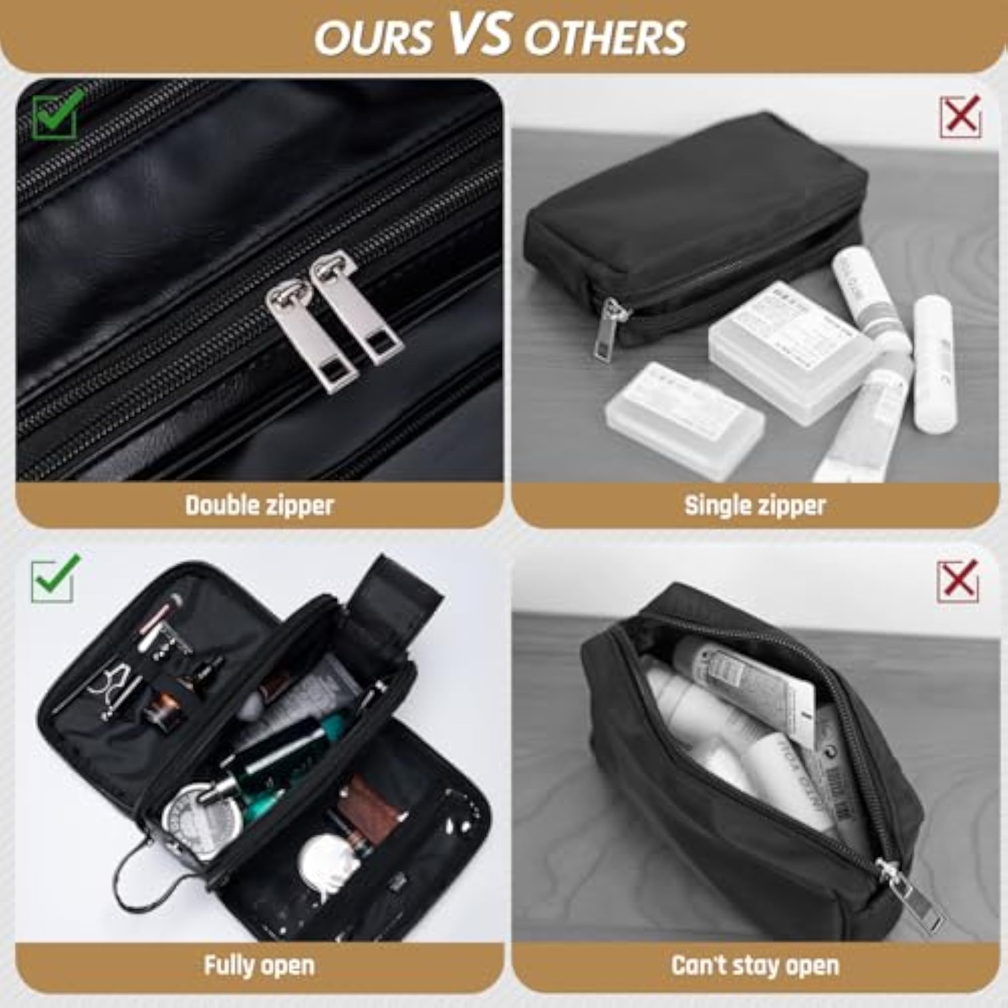 Personalized Mens Travel Toiletry Bag