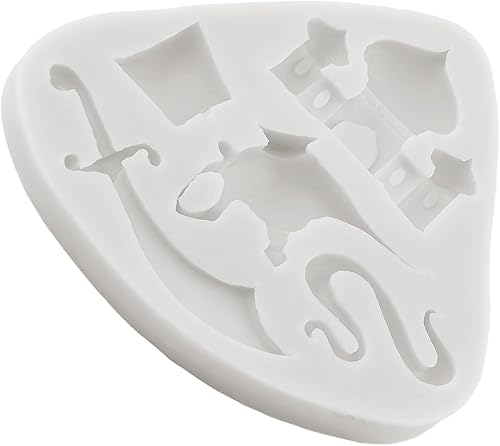 Miniatura 4 de Aladdin - Cuchillo temático de mito para tetera, molde de silicona para castillo, fondant, para decoración de pasteles de azúcar, decoración de