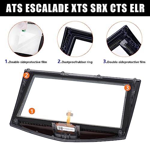Enhanced Replacement CUE Touch Screen Display Kit - Compatible with Cadillac 2013-2020 ATS Escalade SRX XTS CTS CTS-V Upgraded Screens for 22980208, 22986276 - Easy Installation & Free Tools - Thumbnail 5