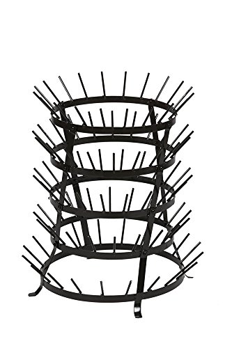 Duhalle 10096-Escurridor para 100 Botellas Metal, Color Verde Oscuro Cover